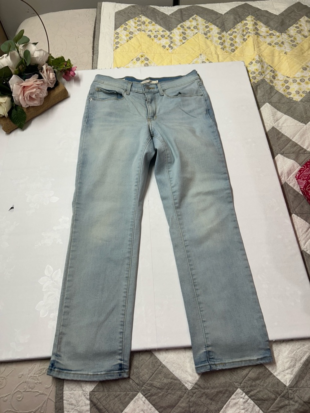 Levi's Pale Blue Vintage-Inspired Straight Jeans - Picture 7 of 7